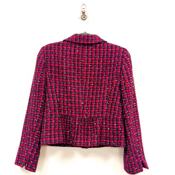 Ann Taylor Blazer - Petites Red and Pink - Picture 2 of 8